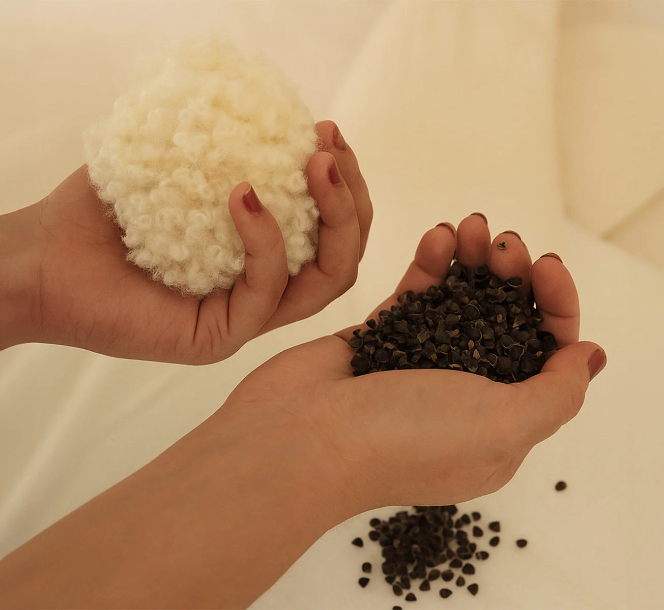 Hybrid Pillow : Natural Wool & Buckwheat - Image 4
