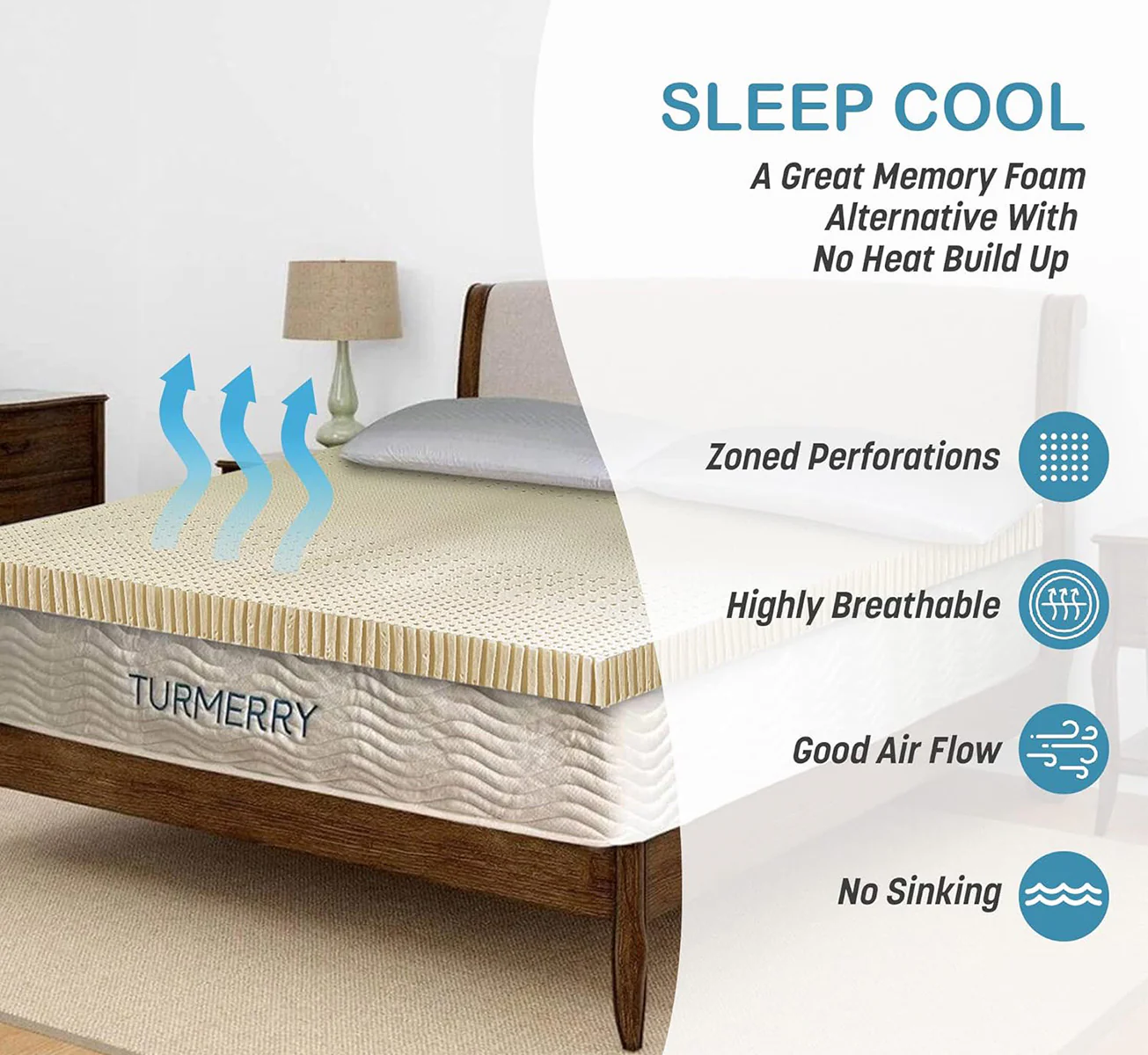 7 Zone Organic Latex Mattress Topper - Image 4