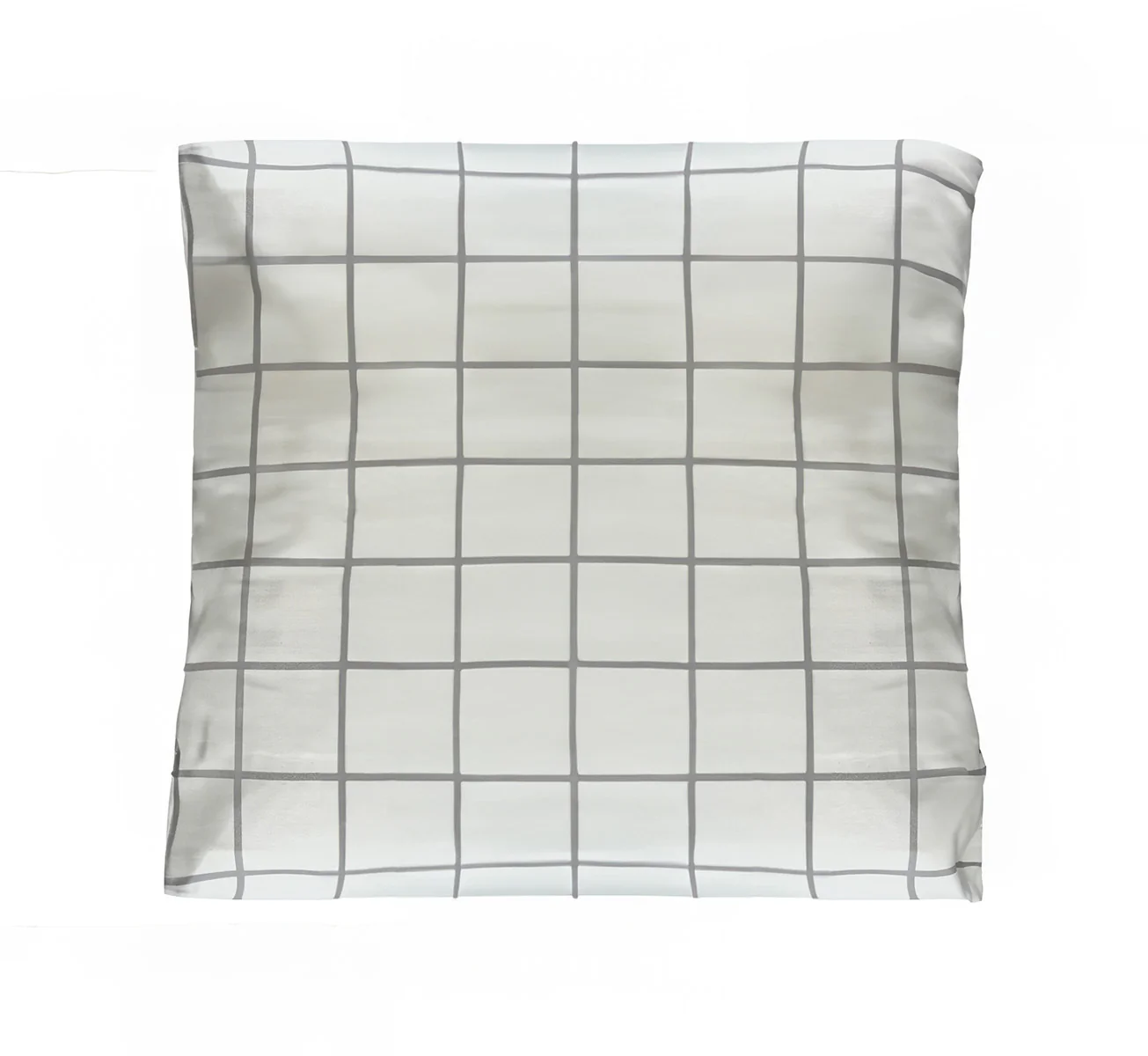Organic Stripes and Checks Luxury Sateen Euro Pillowcase Set - Image 3